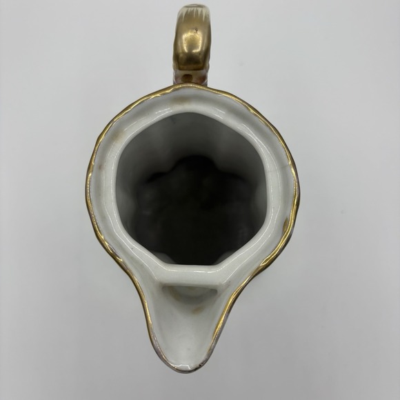 Royal Nippon Hand Painted Chocolate Coffee Tea Pot Roses Gold Trim – Lid Damage - Picture 10 of 14